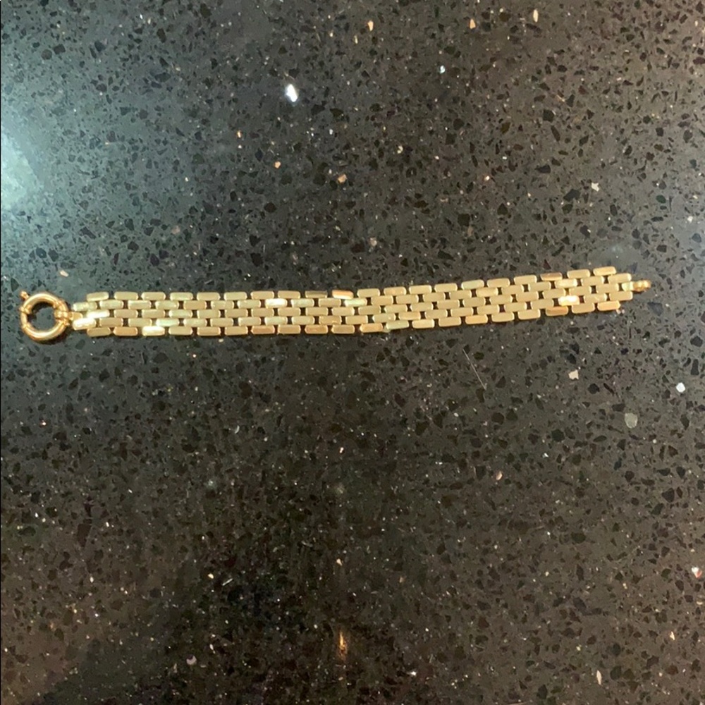 ✨14K Yellow Gold Panther Link Bracelet✨ - Picture 2 of 7